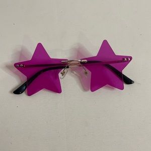 Pink star glasses